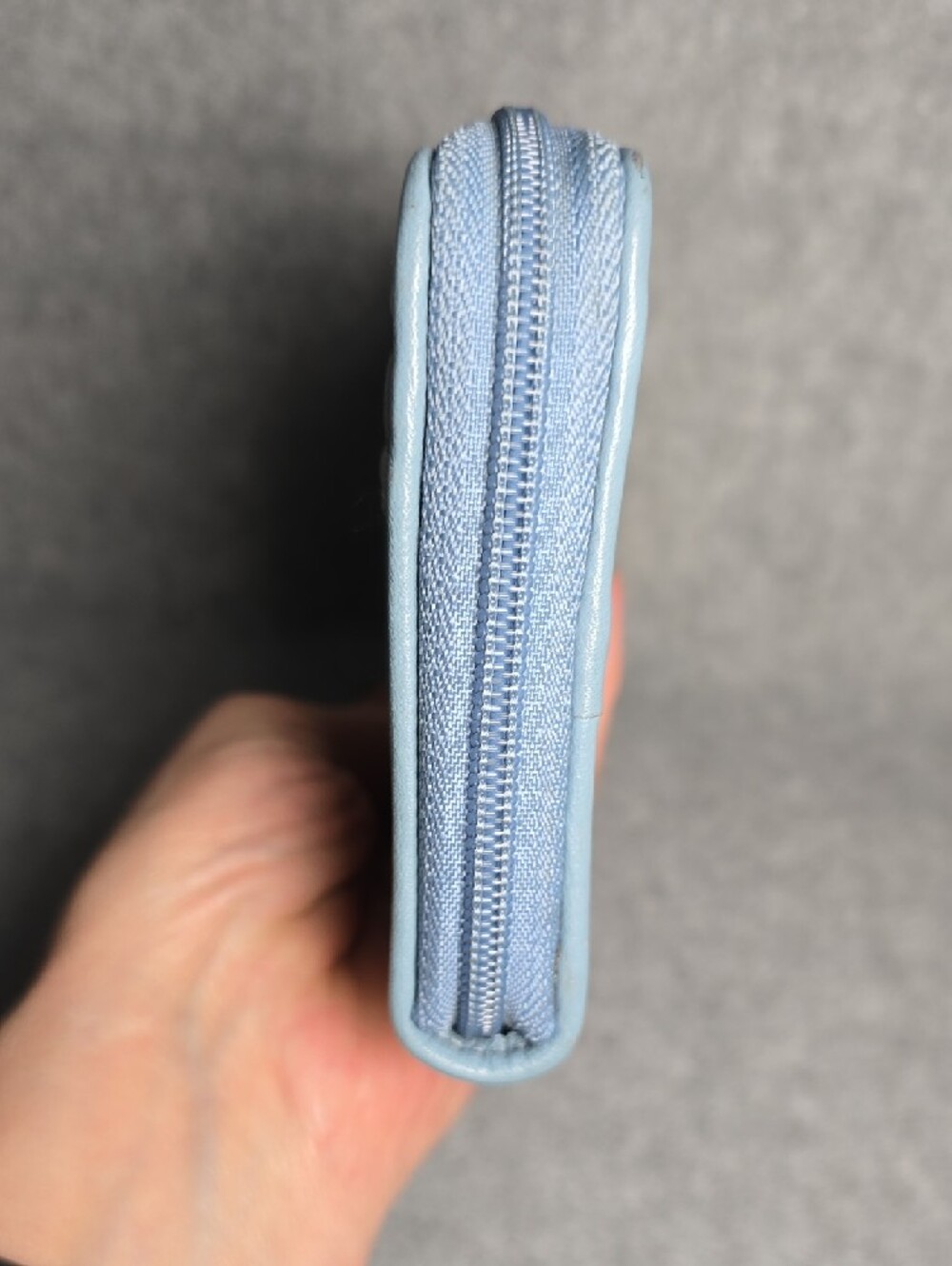 Coach Optic Butterfly  Multicolor Signature Long Wallet/Wristlet Blue Trim - Picture 11 of 14